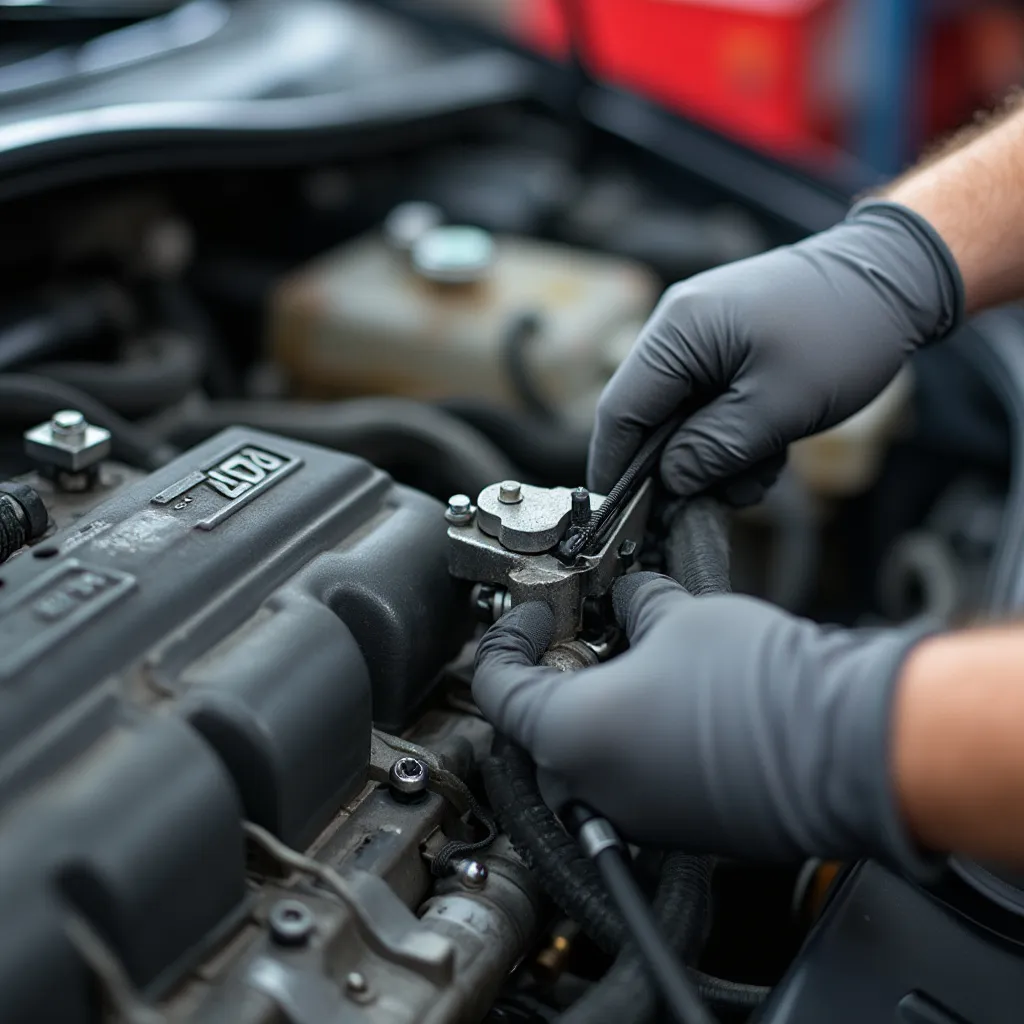 Detalle de una reparación de precisión